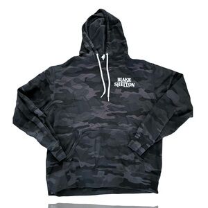 Blake Shelton Official Concert Merch: Camouflage Black Cotton Medium: Hoodie